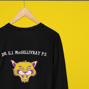 MacGillivray Long Sleeve TShirts in black with Name Logo